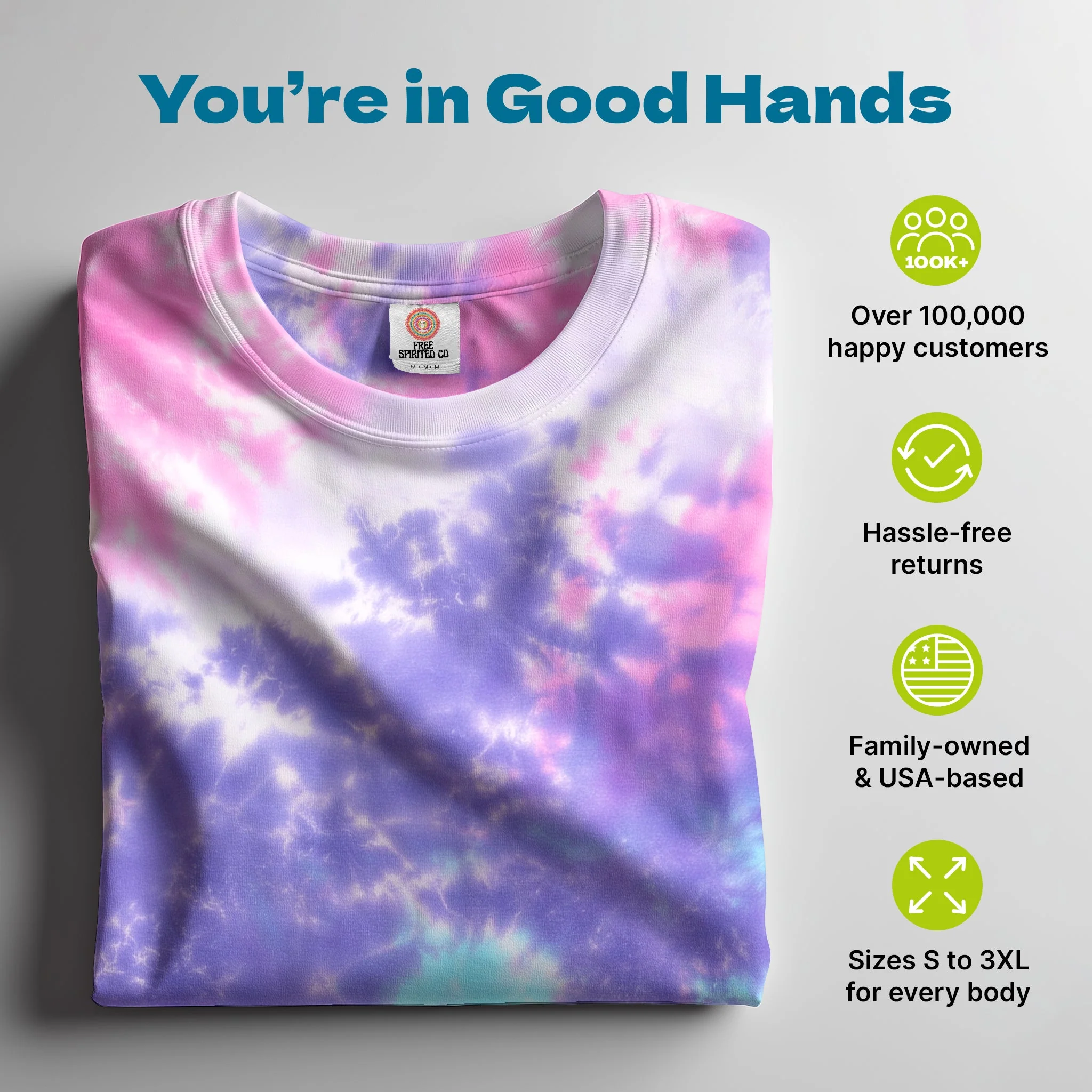 Cotton Candy Hand Dyed Long Sleeve - Image 4